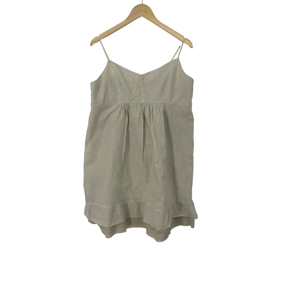 CP Shades Womens Babydoll Slip Dress Size L Organic Cotton Blend Hand Dyed USA